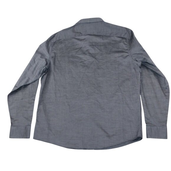 UNTUCKit XL Mens Grey Slim Fit Straight Point Collar Dress Shirt - Picture 2 of 9